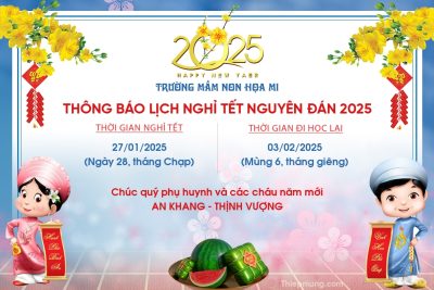 thông báo lịch nghỉ tết Ất Tỵ 2025