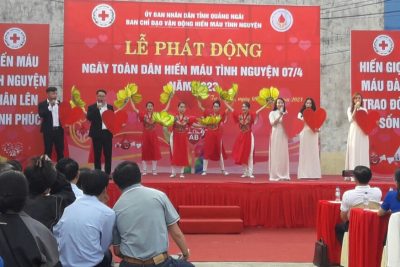 Trường mầm non Hoạ Mi hưởng ứng “Ngày toàn dân hiến máu tình nguyện” năm 2023.